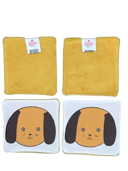 4 lingettes Lapin moutarde