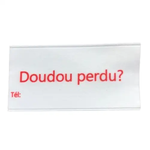 Etiquette doudou perdu