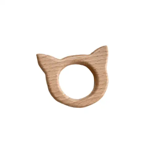 1 bis.Anneau dentition en bois-Chat