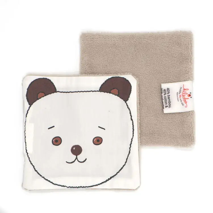 64.Lingettes ours blanc