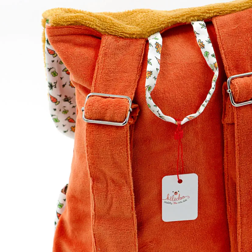 79.Sac à dos lapin moutarde dos